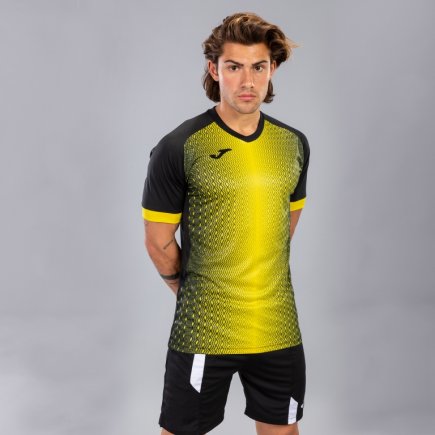 Футболка ігрова Joma SUPERNOVA 101284.109 колір: чорний/жовтий