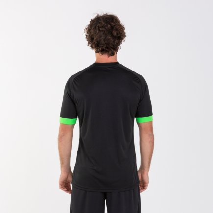 Футболка ігрова Joma SUPERNOVA 101284.117 колір: чорний/зелений