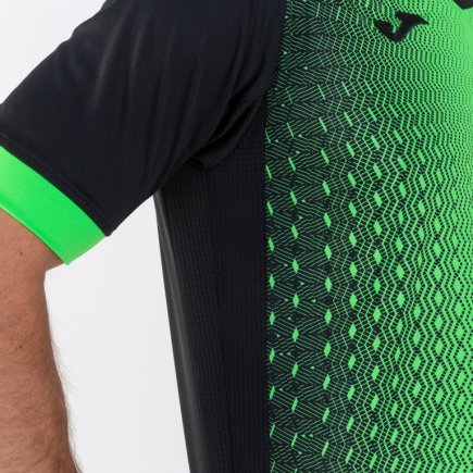 Футболка ігрова Joma SUPERNOVA 101284.117 колір: чорний/зелений