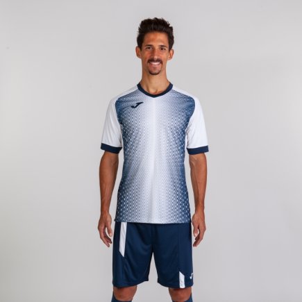 Футболка игровая Joma SUPERNOVA 101284.203 цвет: белый/синий