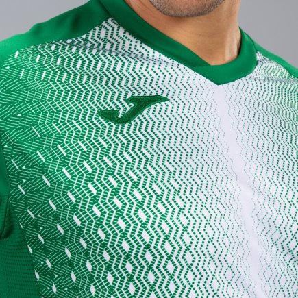 Футболка игровая Joma SUPERNOVA 101284.452 цвет: зеленый/белый