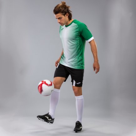 Футболка игровая Joma SUPERNOVA 101284.452 цвет: зеленый/белый