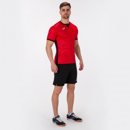 Футболка Joma Toletum II 101476.601 колір: червоний/чорний