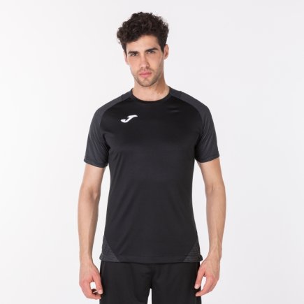 Футболка Joma Essential II 101508.110 колір: чорний/темно-сірий