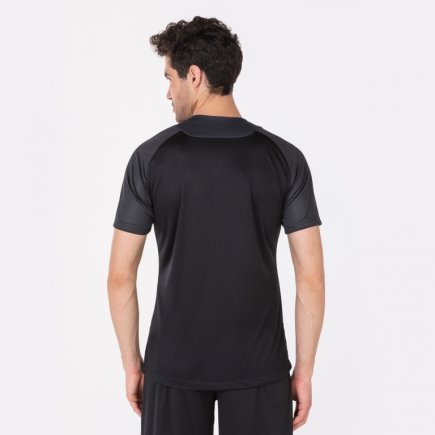 Футболка Joma Essential II 101508.110 колір: чорний/темно-сірий