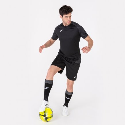 Футболка Joma Essential II 101508.110 колір: чорний/темно-сірий
