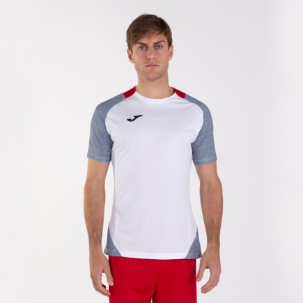 Футболка Joma Essential II 101508.203 цвет: белый/серый/красный