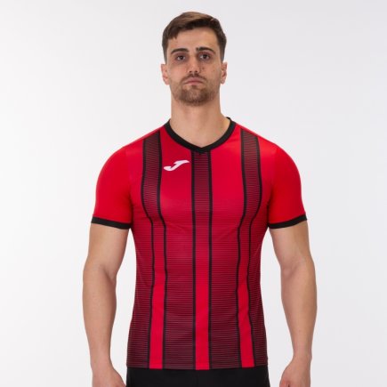 Футболка Joma Tiger II 101464.601 колір: червоний/чорний