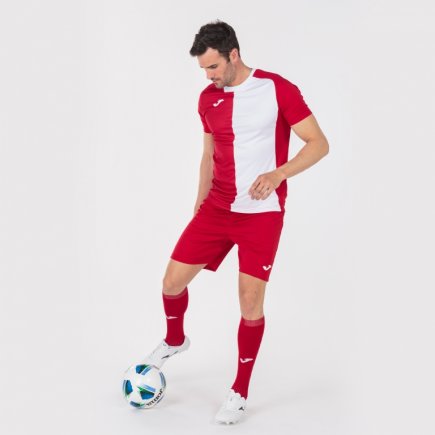 Футболка Joma City 101546.602 колір: червоний/білий