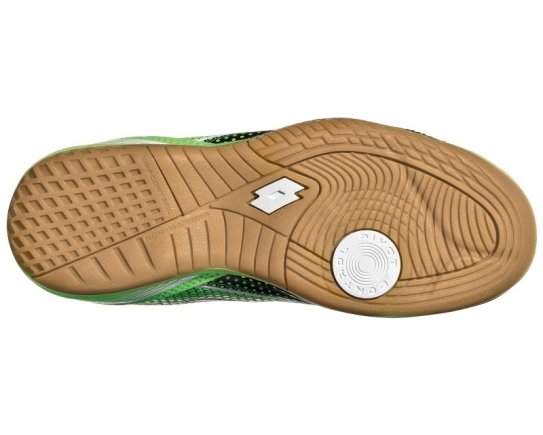 Обувь для зала Lotto SPIDER 700 XIII ID JR S4017 цвет: черно-зеленые (официальная гарантия)