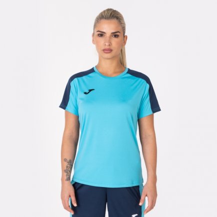 Футболка игровая Joma ACADEMY III 901141.013 женская цвет: бирюзовый/темно-синий