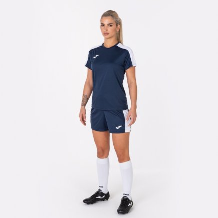 Футболка ігрова Joma ACADEMY III 901141.332 жіноча колір: темно-синій/білий