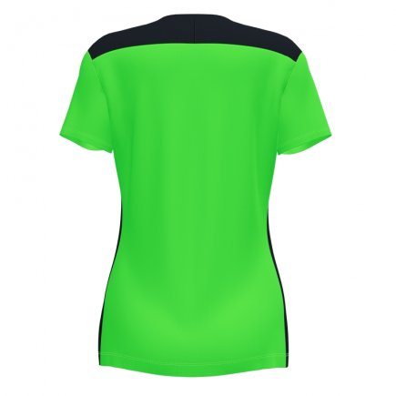 Футболка ігрова Joma CHAMPIONSHIP VI 901265.021 жіноча колір: салатовий/чорний