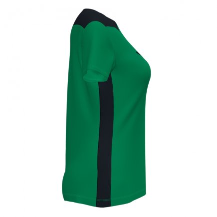 Футболка ігрова Joma CHAMPIONSHIP VI 901265.451 жіноча колір: зелений/чорний