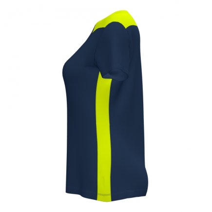 Футболка ігрова Joma CHAMPIONSHIP VI 901265.321 жіноча колір: темно-синій/жовтий