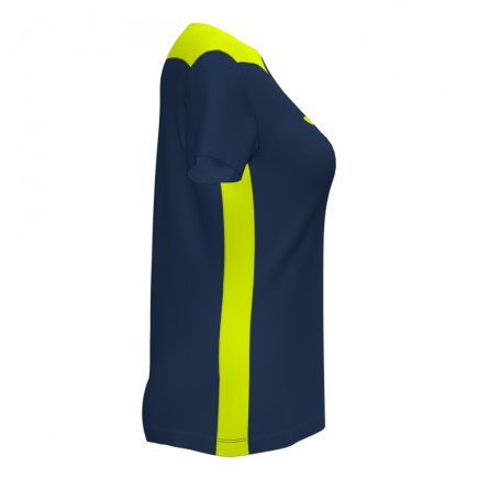 Футболка ігрова Joma CHAMPIONSHIP VI 901265.321 жіноча колір: темно-синій/жовтий