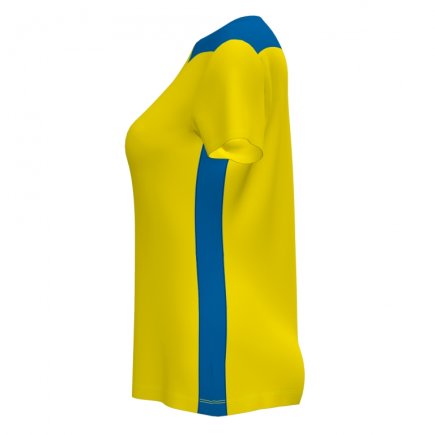 Футболка игровая Joma CHAMPIONSHIP VI 901265.907 женская цвет: желтый/голубой