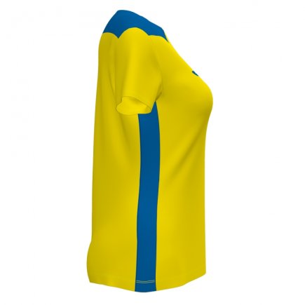 Футболка игровая Joma CHAMPIONSHIP VI 901265.907 женская цвет: желтый/голубой