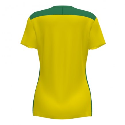 Футболка игровая Joma CHAMPIONSHIP VI 901265.904 женская цвет: желтый/зеленый