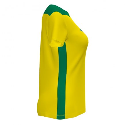 Футболка игровая Joma CHAMPIONSHIP VI 901265.904 женская цвет: желтый/зеленый