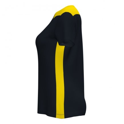 Футболка ігрова Joma CHAMPIONSHIP VI 901265.109 жіноча колір: чорний/жовтий