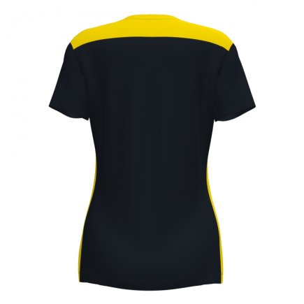 Футболка ігрова Joma CHAMPIONSHIP VI 901265.109 жіноча колір: чорний/жовтий