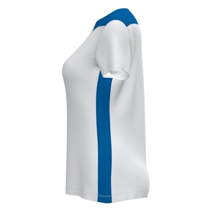Футболка игровая Joma CHAMPIONSHIP VI 901265.207 женская цвет: белый/синий