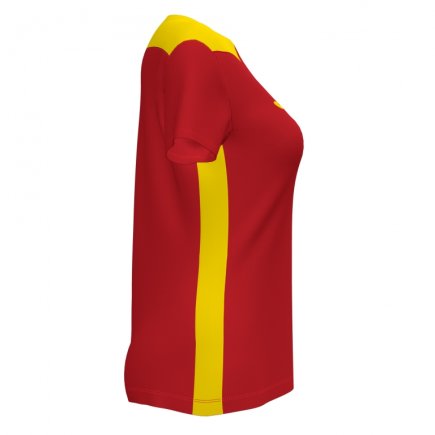 Футболка игровая Joma CHAMPIONSHIP VI 901265.609 женская цвет: красный/желтый