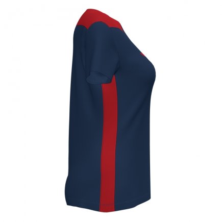 Футболка ігрова Joma CHAMPIONSHIP VI 901265.336 жіноча колір: темно-синій/червоний