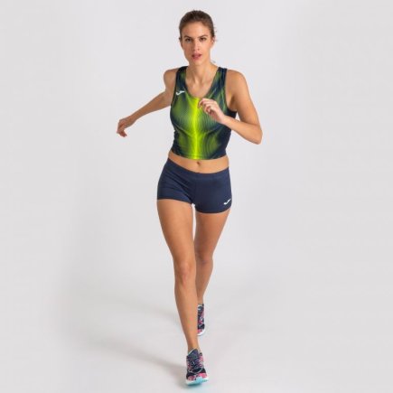 Топ женский Joma OLIMPIA TOP DARK NAVY-FLUOR YELLOW 900935.341