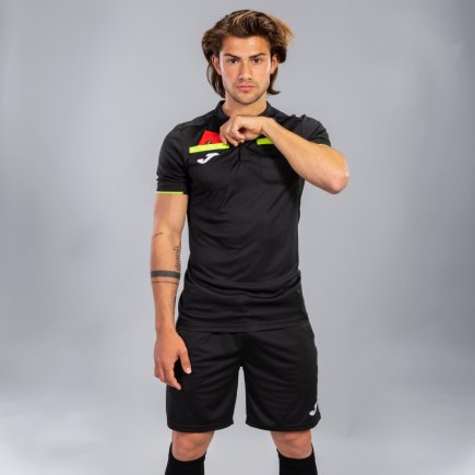 Футболка для арбітра Joma REFEREE 101299.121 колір: чорний/жовтий
