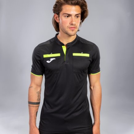 Футболка для арбітра Joma REFEREE 101299.121 колір: чорний/жовтий
