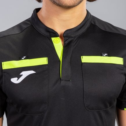 Футболка для арбітра Joma REFEREE 101299.121 колір: чорний/жовтий