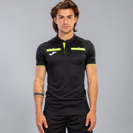Футболка для арбітра Joma REFEREE 101299.121 колір: чорний/жовтий