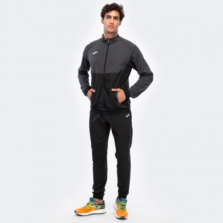Спортивный костюм Joma CHANDAL ESSENTIAL MICRO 101021.110 цвет: черный/серый