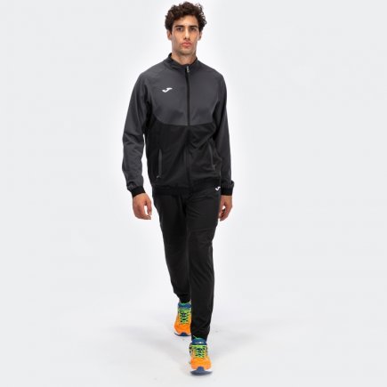 Спортивный костюм Joma CHANDAL ESSENTIAL MICRO 101021.110 цвет: черный/серый