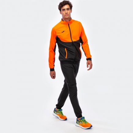 Спортивный костюм Joma CHANDAL ESSENTIAL MICRO 101021.120 цвет: черный/оранжевый