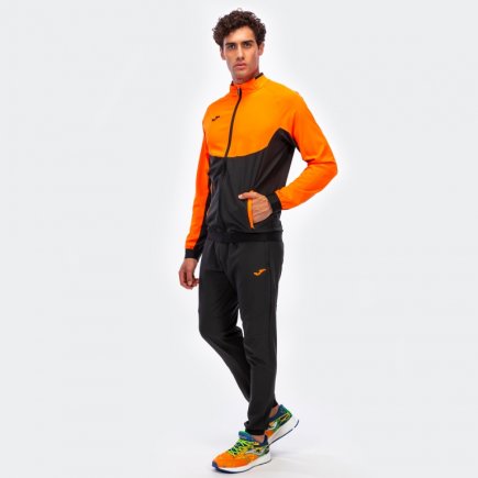 Спортивный костюм Joma CHANDAL ESSENTIAL MICRO 101021.120 цвет: черный/оранжевый