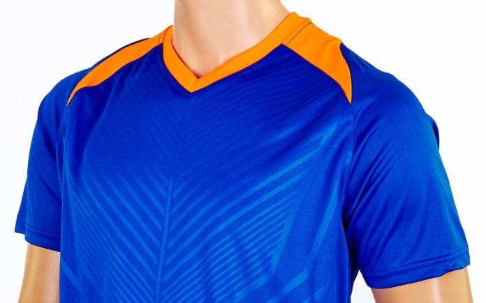 Футбольная форма Perfect взрослая цвет: синий/оранжевый