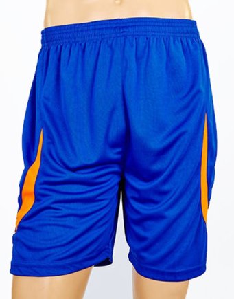 Футбольная форма Perfect взрослая цвет: синий/оранжевый