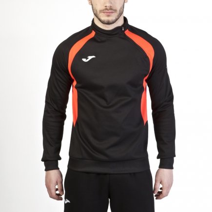 Спортивная кофта Joma Champion III 100019.120 полиэстер с коротким замком черно-малиновая