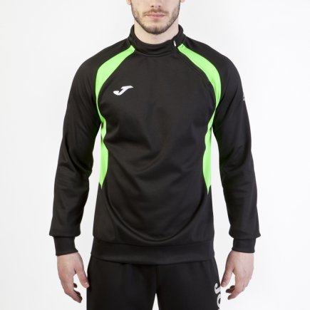 Спортивна кофта Joma Champion III 100019.117 поліестер з коротким замком чорно-салатова