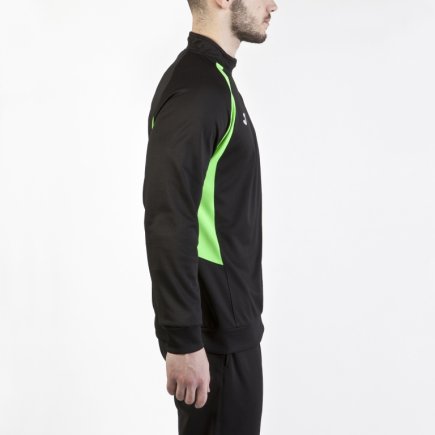 Спортивна кофта Joma Champion III 100019.117 поліестер з коротким замком чорно-салатова