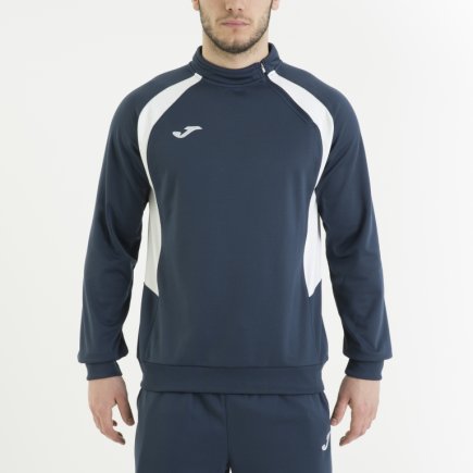 Спортивна кофта Joma Champion III 100019.302 поліестер з коротким замком темно-синьо-біла