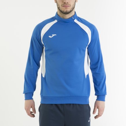 Спортивна кофта Joma Champion III 100019.702 поліестер з коротким замком синьо-біла