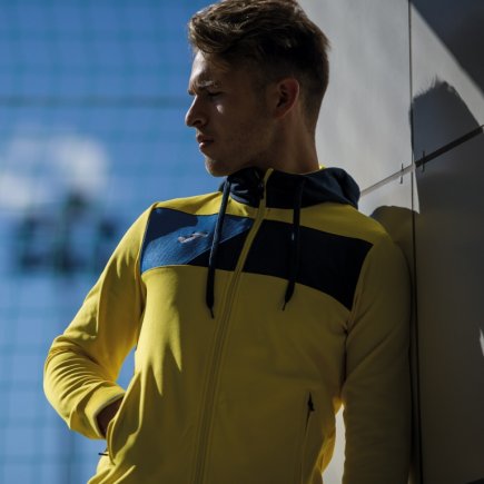 Спортивна кофта Joma CREW II 100615.903 колір: блакитний/синій/жовтий