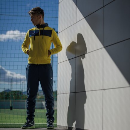 Спортивна кофта Joma CREW II 100615.903 колір: блакитний/синій/жовтий