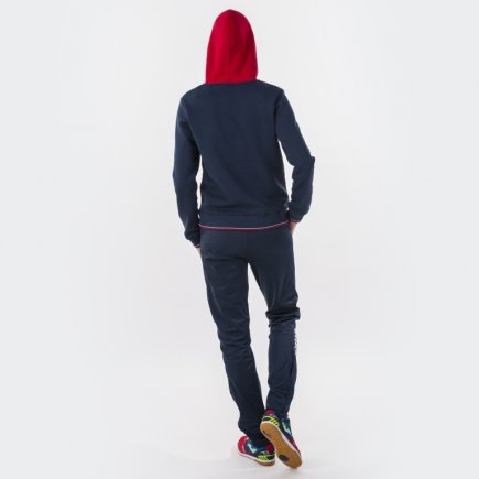 Спортивна кофта Joma CREW II 900443.306 жіноча колір: темно-синій/червоний/білий