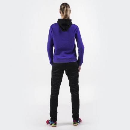 Спортивна кофта Joma CREW II 900443.551 жіноча колір: фіолетовий/чорний/білий