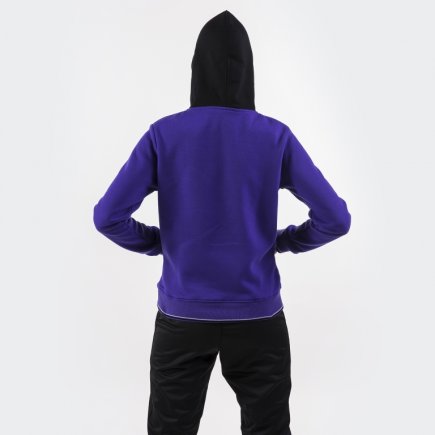 Спортивна кофта Joma CREW II 900443.551 жіноча колір: фіолетовий/чорний/білий